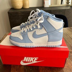 Nike dunk high white aluminum maat 40.5